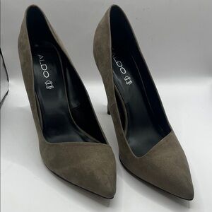 Aldo Women's Brown Suede Heels